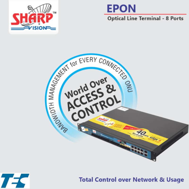 Sharp Vision EPON OLT 8 Port - TEC Approved